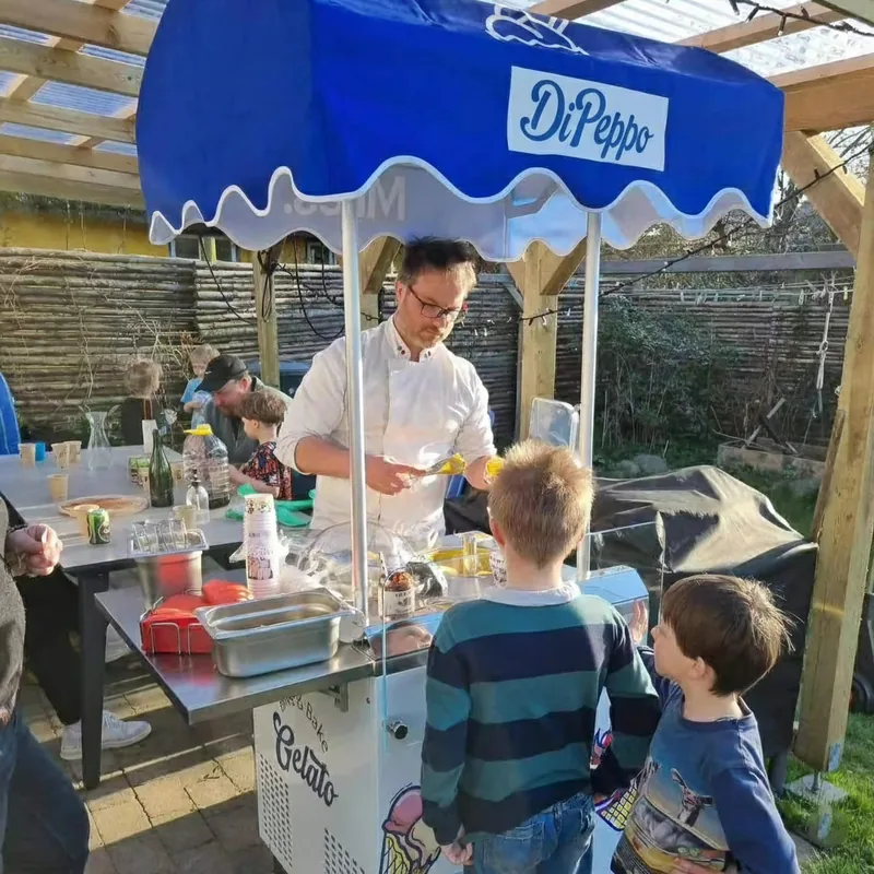 Chariot mobile gelato DiPeppo FRESCO service événementiel